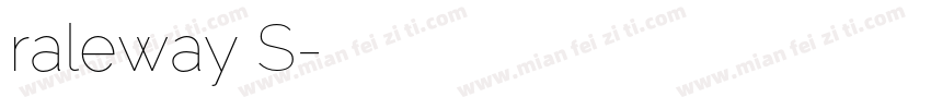 raleway S字体转换